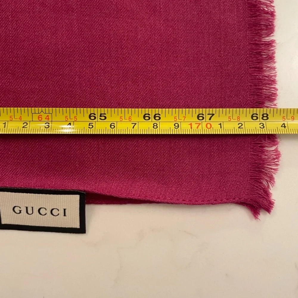Gucci GG logo scarf - fuschia - Picture 4 of 5